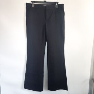 New Banana Republic Sloan Bootcut Trouser Size 8 Black Flat Front Pants NWOT‎